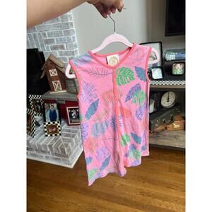 The Beaufort Bonnet Company Girls Play Dress Size 5 Pink Tropical Sleeveless new